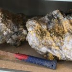 Huge gold-encrusted rocks unearthed in Australia.